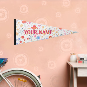 “Springtime Floral” Inspirivity Pennant Flag