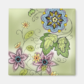 Springtime Floral Magnet
