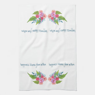 Springtime Floral Tea Towel