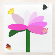 Springtime Friends Glass Coasters