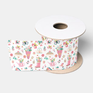 Springtime Garden Satin Ribbon