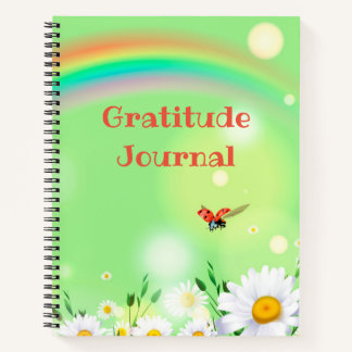 Springtime Gratitude Journal Spiral Notebook