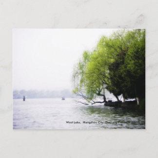 Springtime Greetings/West Lake, China Postcard