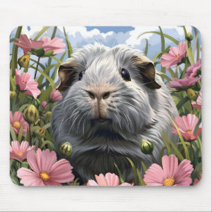 Springtime Guinea Pig Mouse Mat