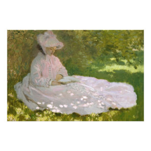 Springtime, Impressionist Portrait, Claude Monet Photo Print
