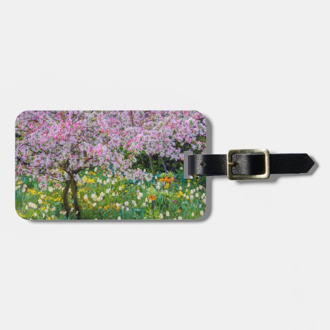 Springtime in Claude Monet's garden Luggage Tag (Front Horizontal)