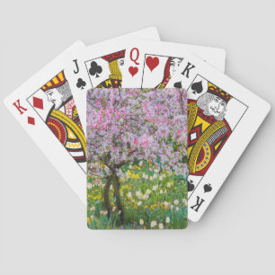 Springtime in Claude Monet's garden Playing Cards