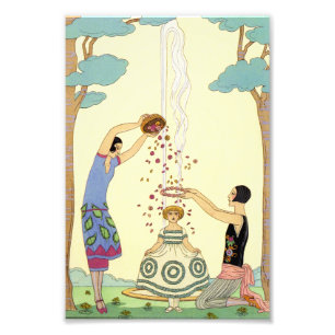 Springtime in France Art Deco Photo Print