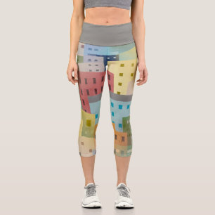 Springtime in the city capri leggings