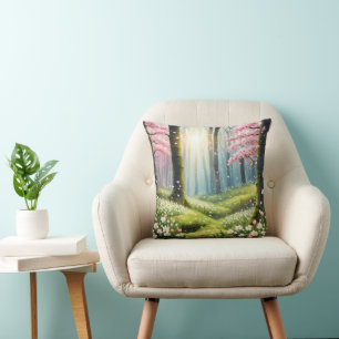 Springtime In The Forest Cushion