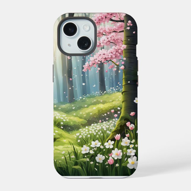 Springtime In The Forest  iPhone 15 Case (Back)
