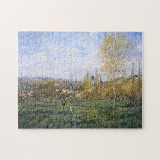 Springtime in Vetheuil Monet Fine Art Jigsaw Puzzle (Horizontal)