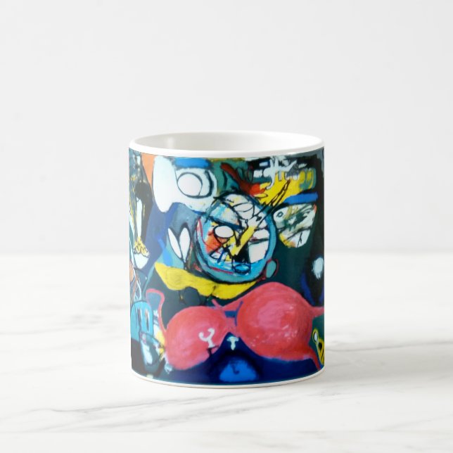 Springtime Jazz Abstract Jeff Hankamer Artjunkhaus Coffee Mug (Center)