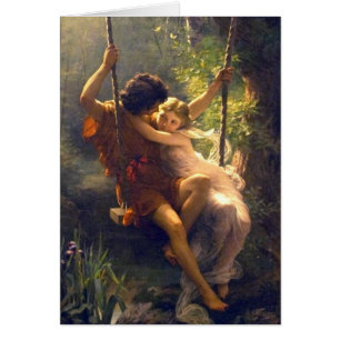 Springtime ~ Lovers on Swing Painting