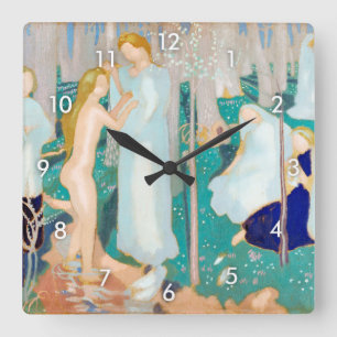 Springtime, Maurice Denis Square Wall Clock