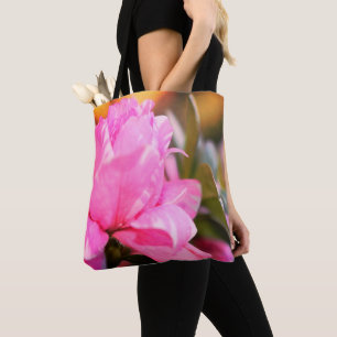 Springtime Pink Azalea Brushed Polyester Tote Bag