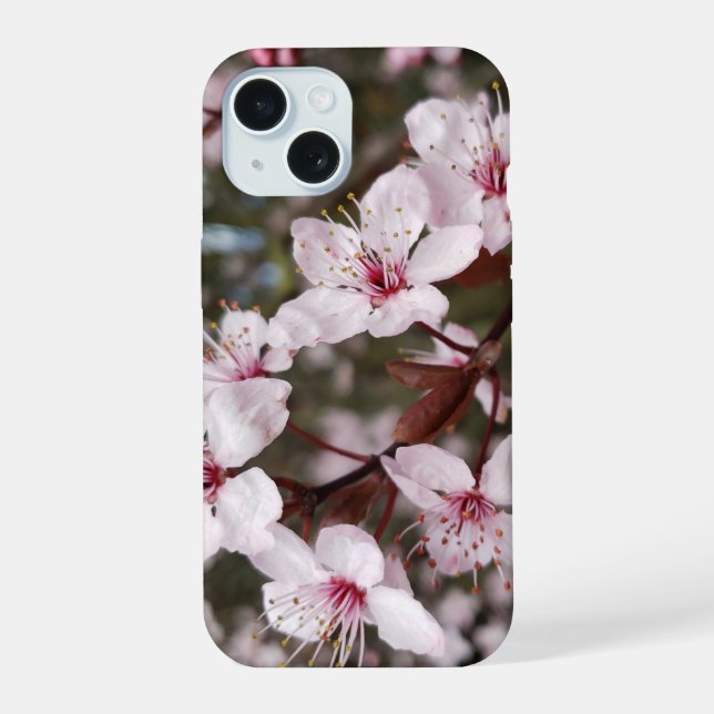 Springtime Sakura iPhone 15 Case (Back)