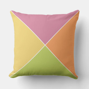 Springtime Sherbet Argyle pillow Colourful argyl