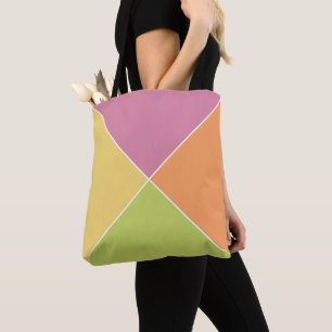 Springtime Sherbet Argyle Tote Bag