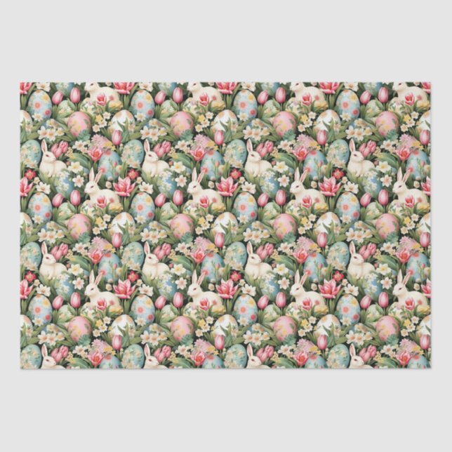 Springtime Soiree Easter Pattern Tissue Paper (Front)