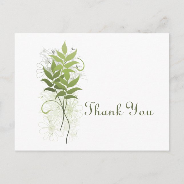 Springtime Thank You Postcard (Front)