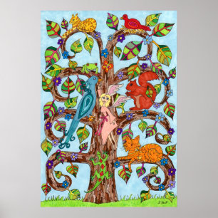 Springtime Tree of Life Poster