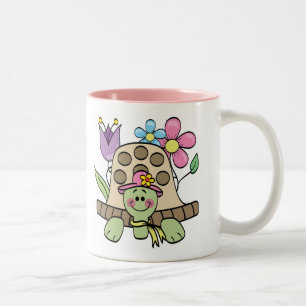 Springtime Turtle Tshirts and Gifts Two-Tone Coffee Mug