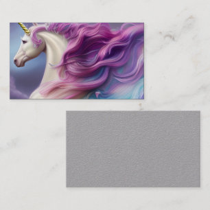 Springtime Unicorn Horse Triptych Business Card