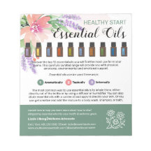 Springtime Watercolor Floral Essential Oils