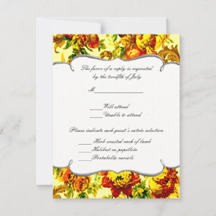 Springtime Wedding Response Card