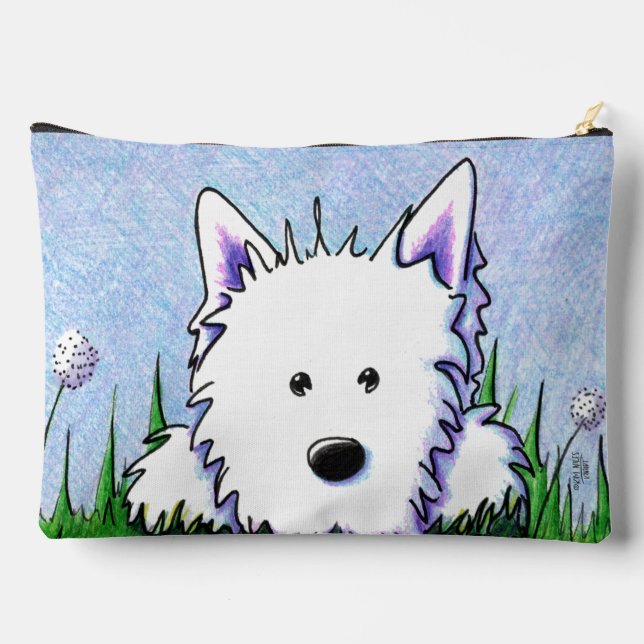 Springtime Westie   Accessory Pouch (Back)
