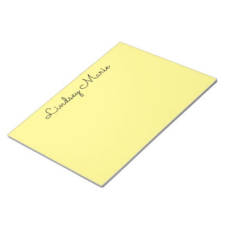 SPRINGTIME YELLOW Notebook Notepad