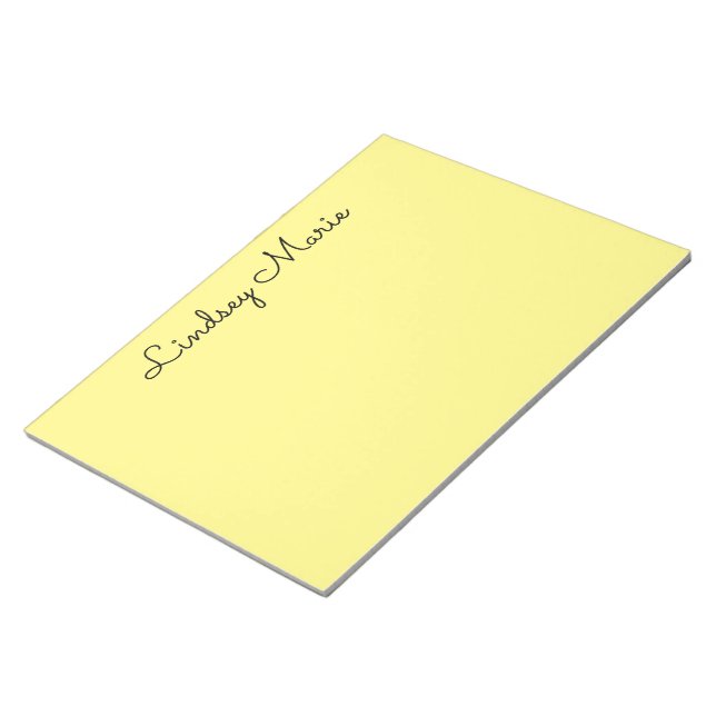 SPRINGTIME YELLOW Notebook Notepad (Angled)