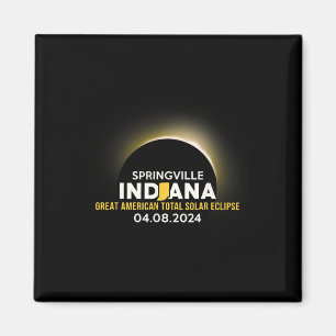 Springville Indiana In Total Solar Eclipse 2024  Magnet