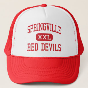 Springville - Red Devils - High - Springville Utah Trucker Hat