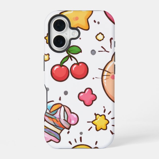 Sprinkle a Little Cute into Your Day!  iPhone 16 Case (Back)