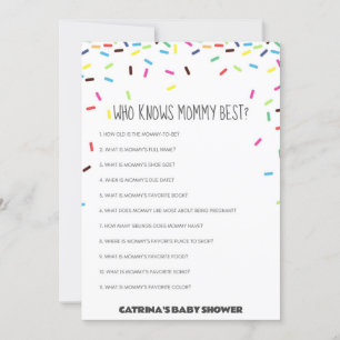 Sprinkle Baby Shower - Editable Name, 5x7 Invitation