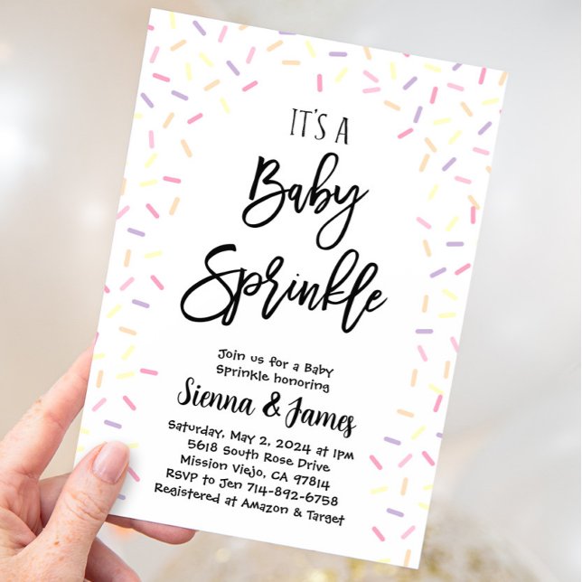 Sprinkle Baby Shower Invitation (Creator Uploaded)