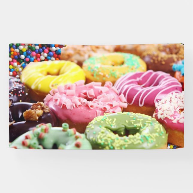 sprinkle balls doughnuts banner (Horizontal)