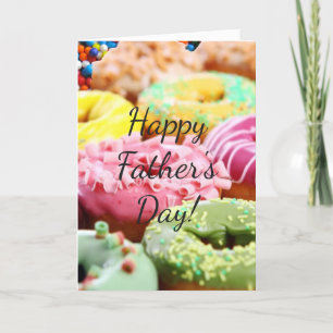 sprinkle balls doughnuts father's card