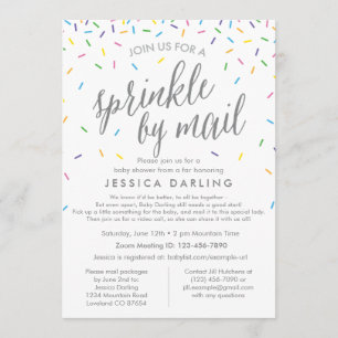 Sprinkle by Mail Baby Shower Invitation