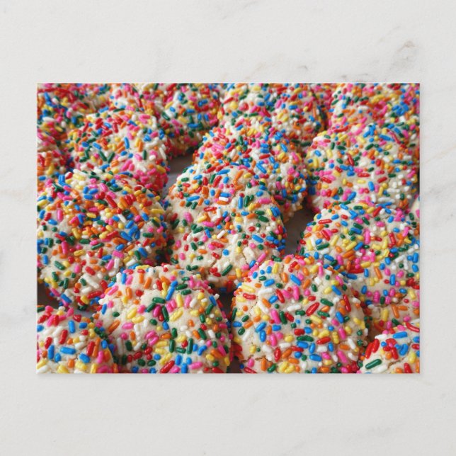 Sprinkle Cookies Fun Baking Photography Postcard (Front)