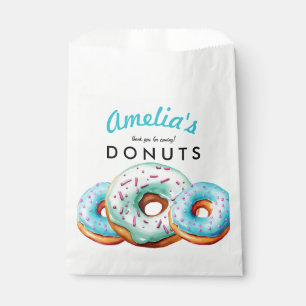 Sprinkle Doughnut   Cute Blue  Baby Shower Favour Bags