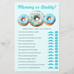 Sprinkle Doughnut   Mummy  Daddy   Baby Shower Gam