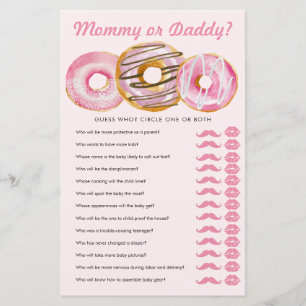 Sprinkle Doughnut   Mummy  Daddy   Baby Shower Gam