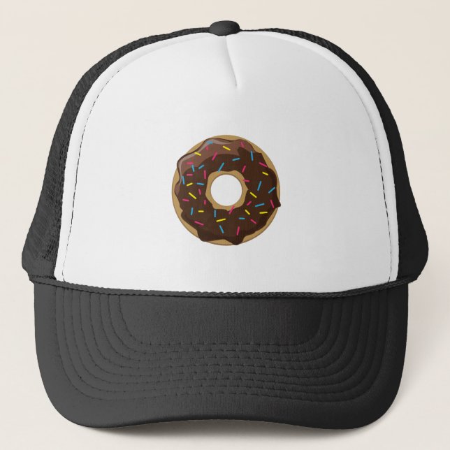 Sprinkle Doughnut Trucker Hat (Front)