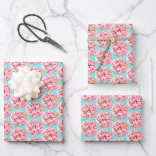 Sprinkle Doughnut Wrapping Paper Sheet