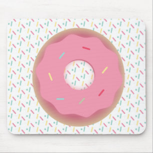 Sprinkle Frosted Pink 3D Doughnut Mouse Mat