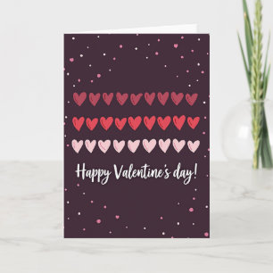 Sprinkle Hearts Valentine Love Card