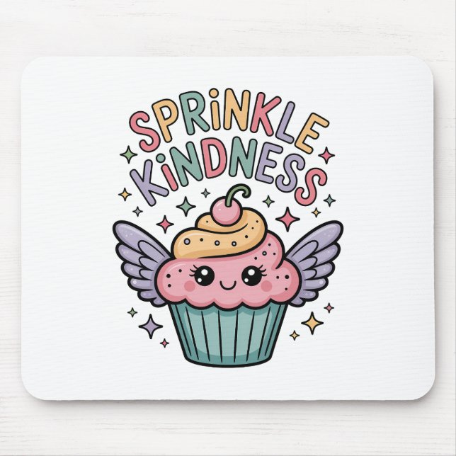Sprinkle Kindness | Cupcake Mouse Mat (Front)